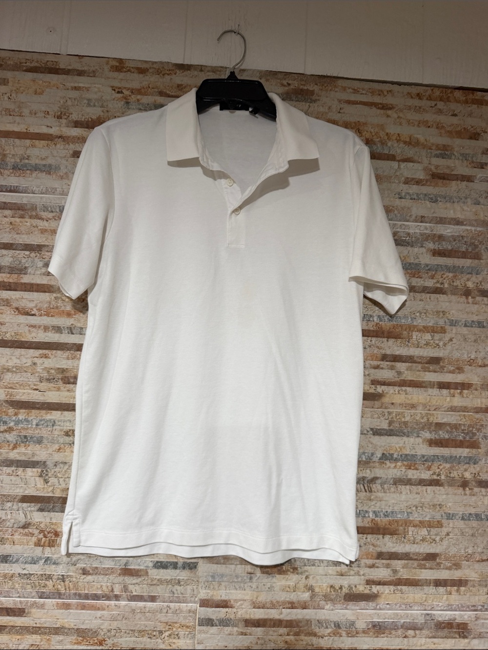 Theory Men's Off-White Polo Shirt